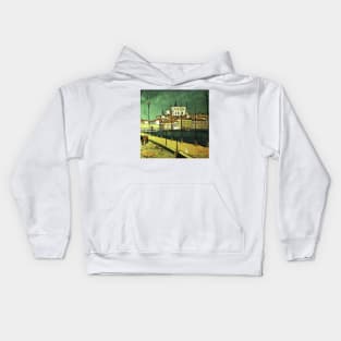 Lisbon in Van Gogh's style Kids Hoodie